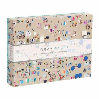 Galison Oboustranné puzzle Pláž Gray Malin / 500 dílků / od 8 let