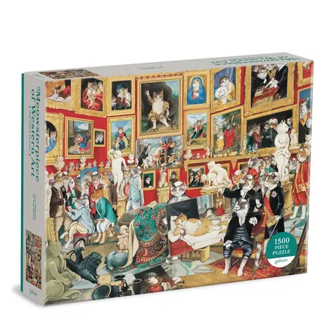 Galison Puzzle Tribuna Uffizi s kočkami / 1500 dílků / od 8 let