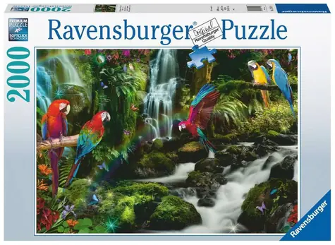 Ravensburger Barevní papoušci v džungli / 2000 dílků / od 14 let