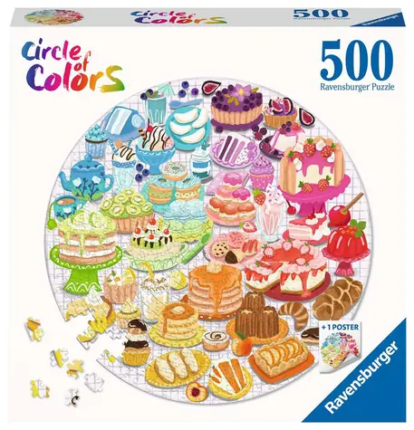 Ravensburger Barevné dezerty / 500 dílků / od 12 let