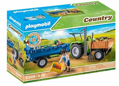 Playmobil® Country 71249 Traktor s přívěsem / Počet dílků: 42 / od 4 let