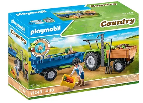 Playmobil® Country 71249 Traktor s přívěsem / Počet dílků: 42 / od 4 let