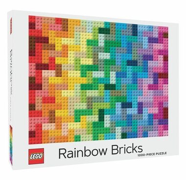 Chronicle Books Puzzle LEGO duhové kostky / 1000 dílků / od 8 let