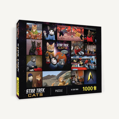Chronicle Books Puzzle Star Trek kočky / 1000 dílků / od 9 let