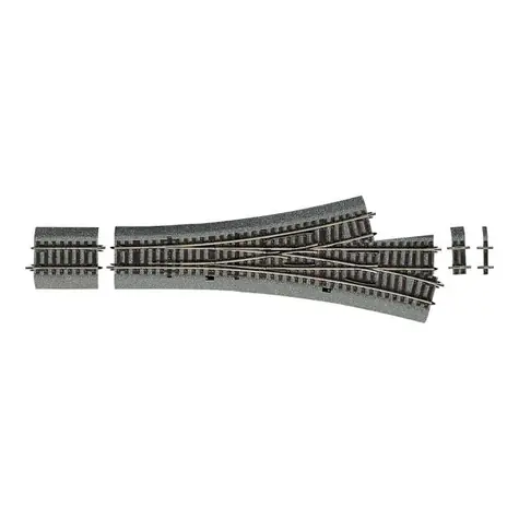 Roco 42543 Line - Výhybka DWW15 třícestná asymetrická s podložím / Měřítko: H0 (1:87) / Rádius: 873.5 mm / od 15 let