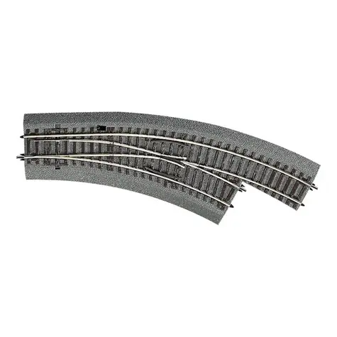 Roco 42557 Line - Výhybka BWR2/3 oblouková pravá s podložím / Měřítko: H0 (1:87) / Rádius: 419.6 & 358 mm / od 15 let
