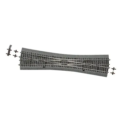 Roco 42549 Line - Výhybka DKW10 křižovatková celá s podložím / Měřítko: H0 (1:87) / Rádius: 959 mm / od 15 let