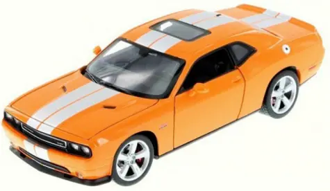 Welly Dodge Challenger SRT (2012) oranžová / 1:24 / od 8 let
