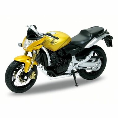 Welly Motocykl Honda Hornet žlutá / 1:18 / od 3 let