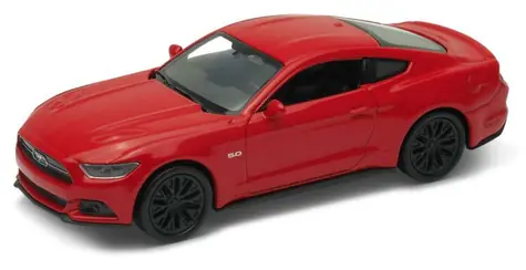 Welly Ford Mustang GT (2015) model červená / 1:34 / od 3 let