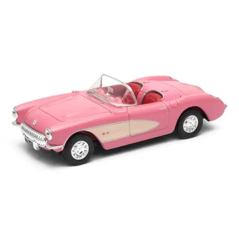 Welly Chevrolet Corvette (1957) kabriolet růžová / 1:34 / od 3 let