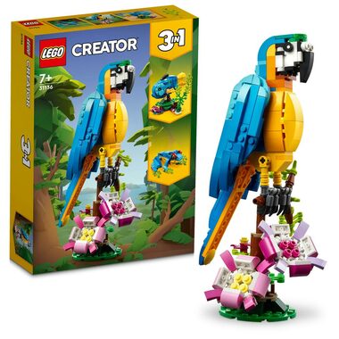 LEGO® Creator 3 v 1 31136 Exotický papoušek / Počet dílků: 253 / od 7 let / doprodej