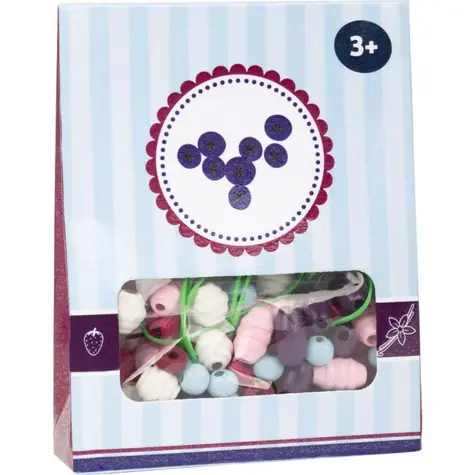 Small Foot Dřevěné korálky Candy 1ks fialová / od 3 let
