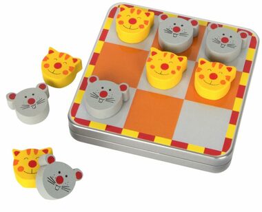 Small Foot Magnetické piškvorky Kočka a myš / od 5 let