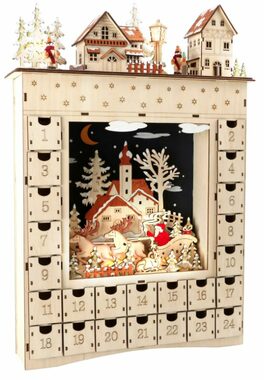 Small Foot Dřevěný adventní kalendář zimní sen / 2x AA