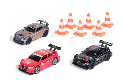 SIKU Super - set závodní auta s kužely 3ks / od 3 let