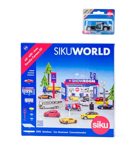 SIKU World - autosalón s autem / od 3 let