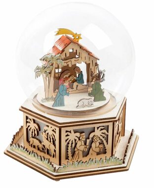 Small Foot Sněhová koule a hrací skříňka Betlém