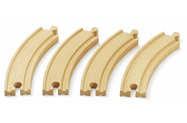 BRIO Dlouhé zatáčky 170 mm 4 ks / od 3 let