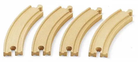 BRIO Dlouhé zatáčky 170 mm 4 ks / od 3 let