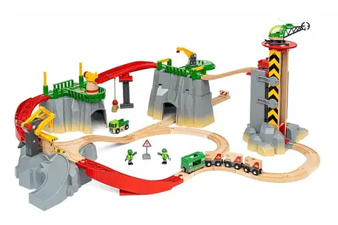 BRIO Přepravní vysokohorská vlaková sada / od 3 let
