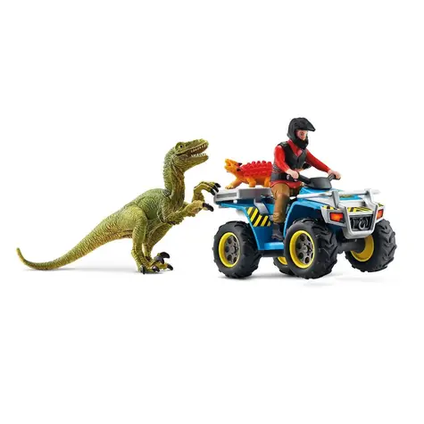 Schleich Dinosaurs 41466 Útěk před velociraptorem na čtyřkolce / od 4 let