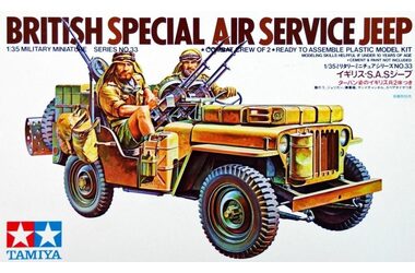 TAMIYA 35033 SAS Jeep / Plastikový model / 1:35 / Počet dílků: 100 