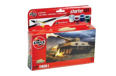Airfix A55004 Airfix Tiger 1 - sada / Plastikový model / 1:72 / Počet dílků: 39 / Obtížnost 1