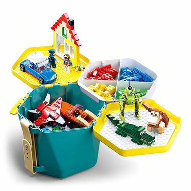 Sluban Bucket Bricks M38-B0829 Kbelík s kostkami zelený / Počet dílků|figurek: 2|334 / od 4 let