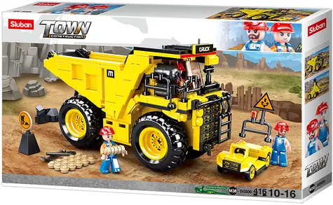 Sluban Town Stavitelé M38-B0806 Sklápěč / LEGO- kompatibilní / Počet figurek|dílků: 3|416 / od 6 let