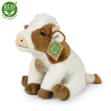 RAPPA Plyšová kráva 18 cm / ECO-FRIENDLY / od 0 měsíců