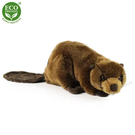 RAPPA Plyšový bobr 28 cm / ECO-FRIENDLY / od 0 měsíců
