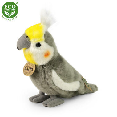 RAPPA Plyšový papoušek korela chocholatá 20cm / ECO-FRIENDLY / od 0 měsíců