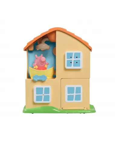 TOOMIES – Prasátko Peppa Pig s domečkem - set do vany / od 18 měsíců