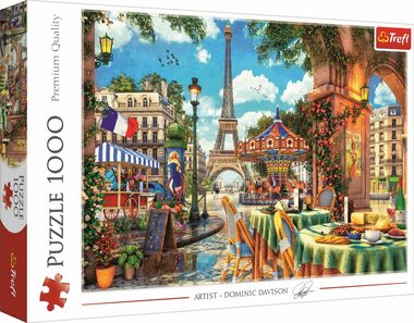 Trefl - Puzzle -  Ráno v Paříži / 1000 dílků / 68.3 x 48 cm / věk 12+