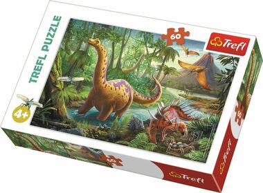 Trefl - Puzzle - Dinosauři  / 60 dílků / 33 x 22 cm / věk 4+