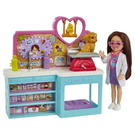 Mattel HGT12 Barbie Chelsea Can Be... - Chelsea veterinářka herní set / od 3 let