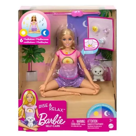 Mattel HHX64 Barbie Self-Care - Panenka a meditace od rána do večera / od 3 let