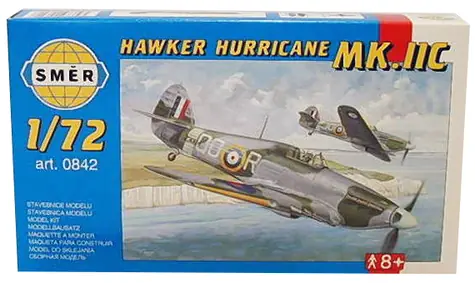 Směr Hawker Hurricane MK.IIC / Plastikový model / 1:72 / 40 dílků / od 8 let