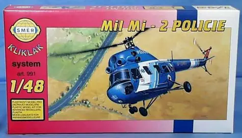 Směr Klikklak Vrtulník Mi 2 / Plastikový model / 1:48 / od 6 let