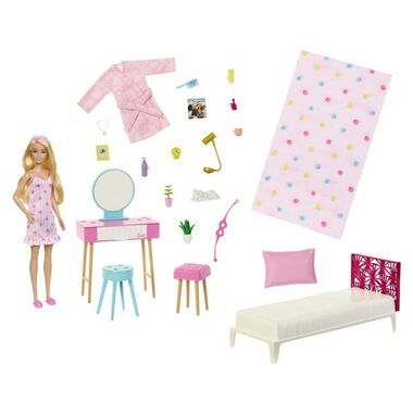 Mattel HPT55 Barbie Ložnice s panenkou / od 3 let