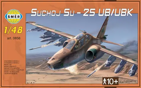 Směr Suchoj Su-25 UB/UBK / Plastikový model / 1:48 / 134 dílků / od 10 let