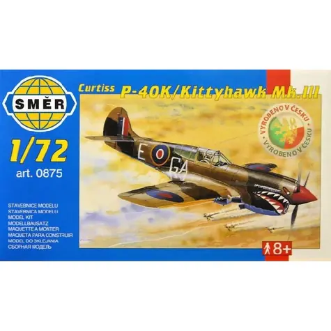 Směr CURTISS P - 40K / Plastikový model / 1:72 / 45 dílků / od 8 let