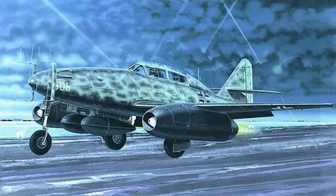 Směr Messerschmitt Me 262 B / Plastikový model / 1:72 / 68 dílků / od 10 let