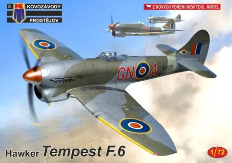 Kovozávody Prostějov Tempest F.6 / Plastikový model / 1:72 / 65 dílků / od 14 let