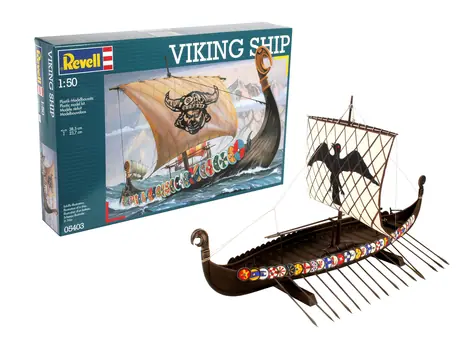 Revell 05403 Viking Ship / Plastikový model / 1:50 / Počet dílků 131 / Obtížnost 3