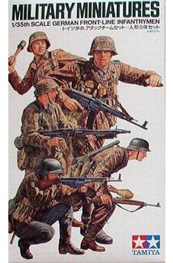 TAMIYA 35196 German Front-Line Infantry / Plastikový model / 1:35 / 5 figurek / 50+ dílků