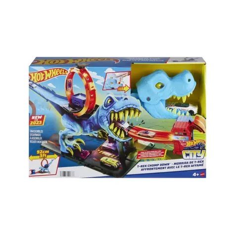 Mattel Hot Wheels HKX42 City smyčka se žravým T-Rexem / od 4 let