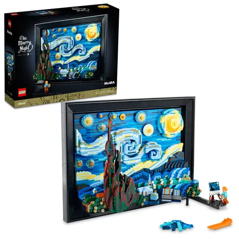 LEGO® Ideas 21333 Vincent van Gogh – Hvězdná noc / Počet dílků: 2316 / od 18 let