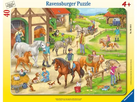 Ravensburger - Puzzle - Na koňské farmě / 40 dílků / od 4 let